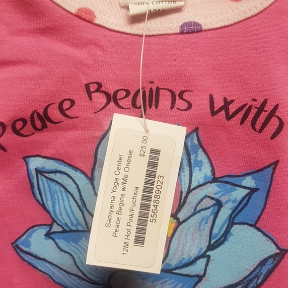 New Pink Onesie for 12M old Yoga Fan! - Picture 2 of 5